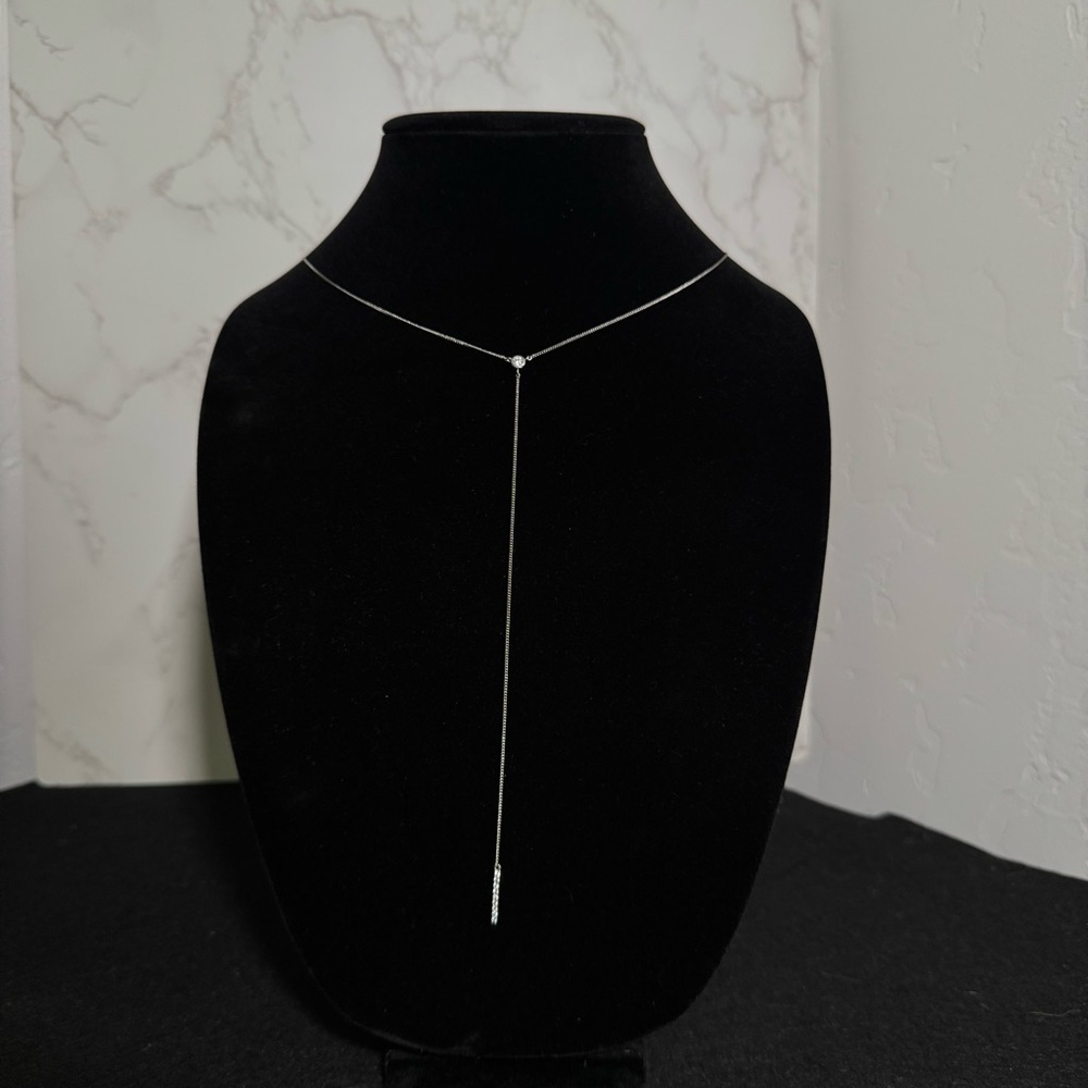 Express Silver Drop Necklace